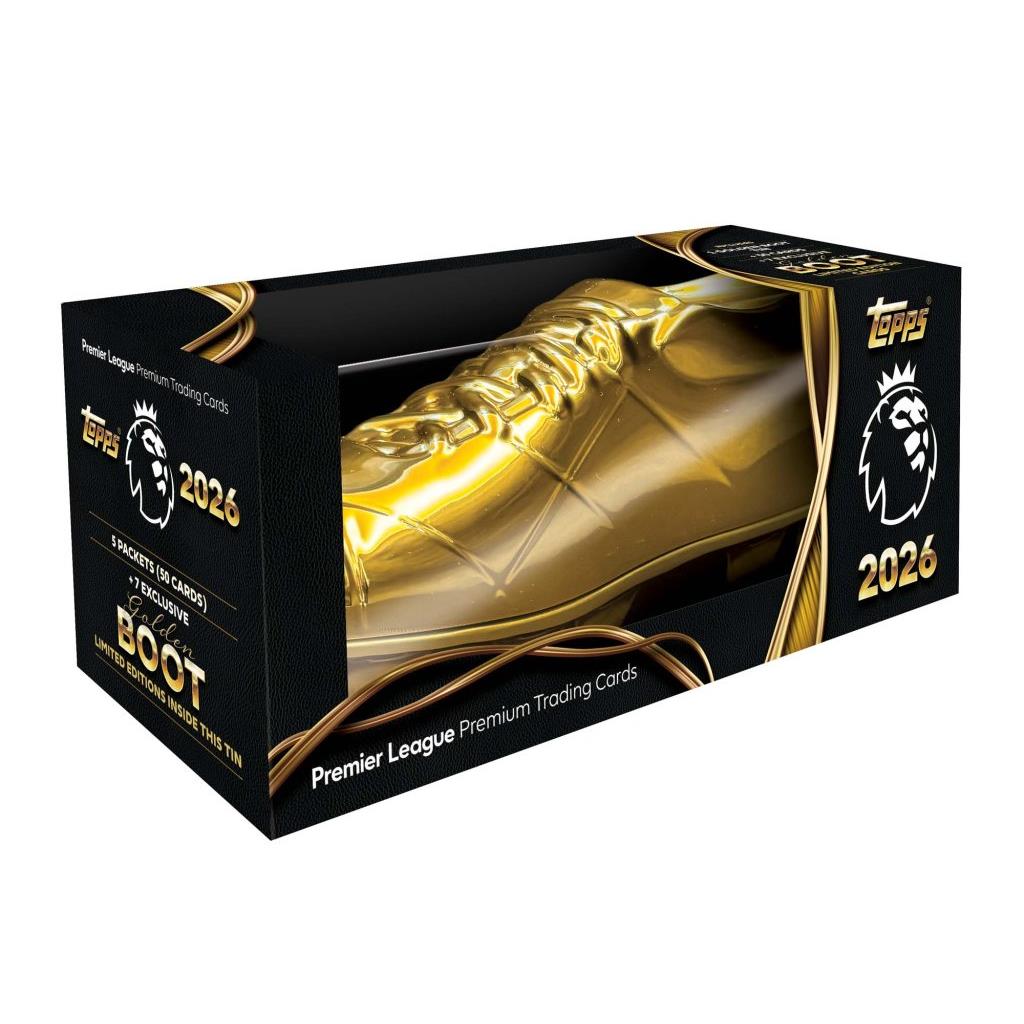 EPL Topps Premier League Trading Cards 2026 Golden Boot Tin