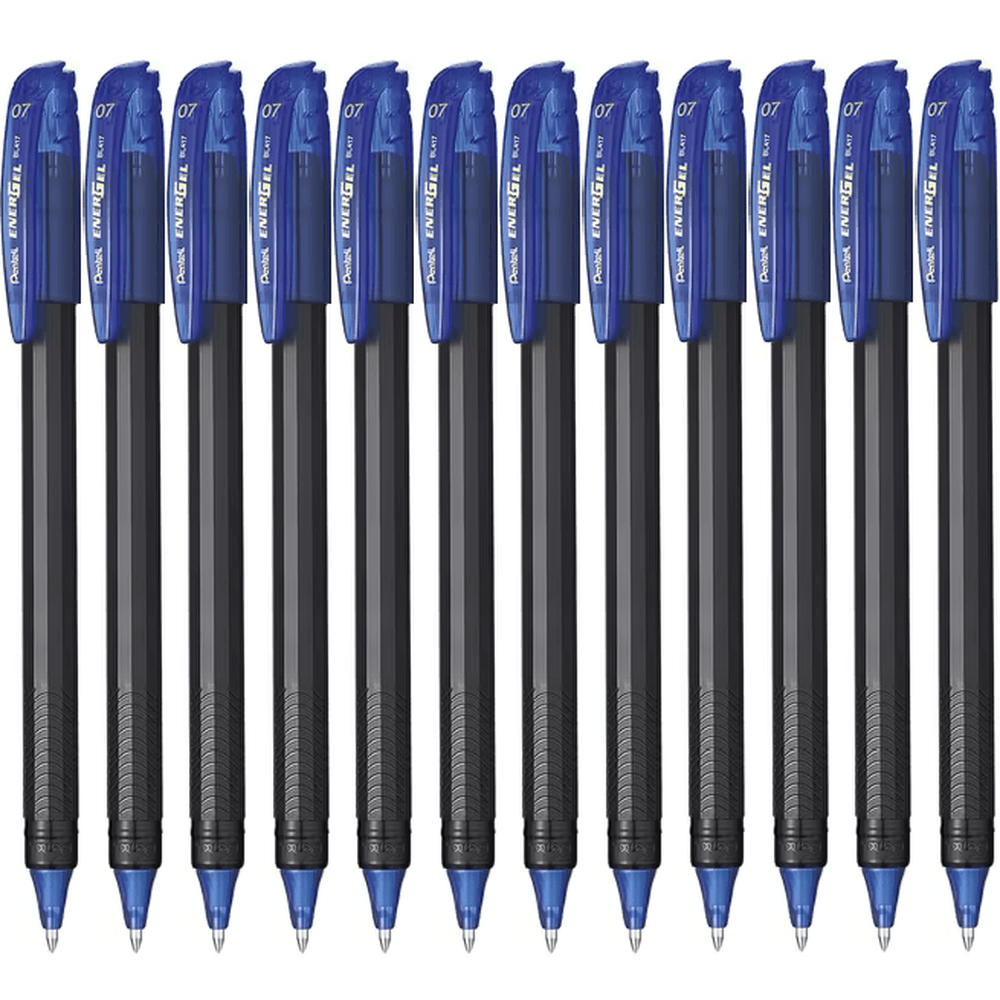 Pentel BL107 Energel X scatto 0,7 mm taschina 3 pz Nero/Rosso/Blu