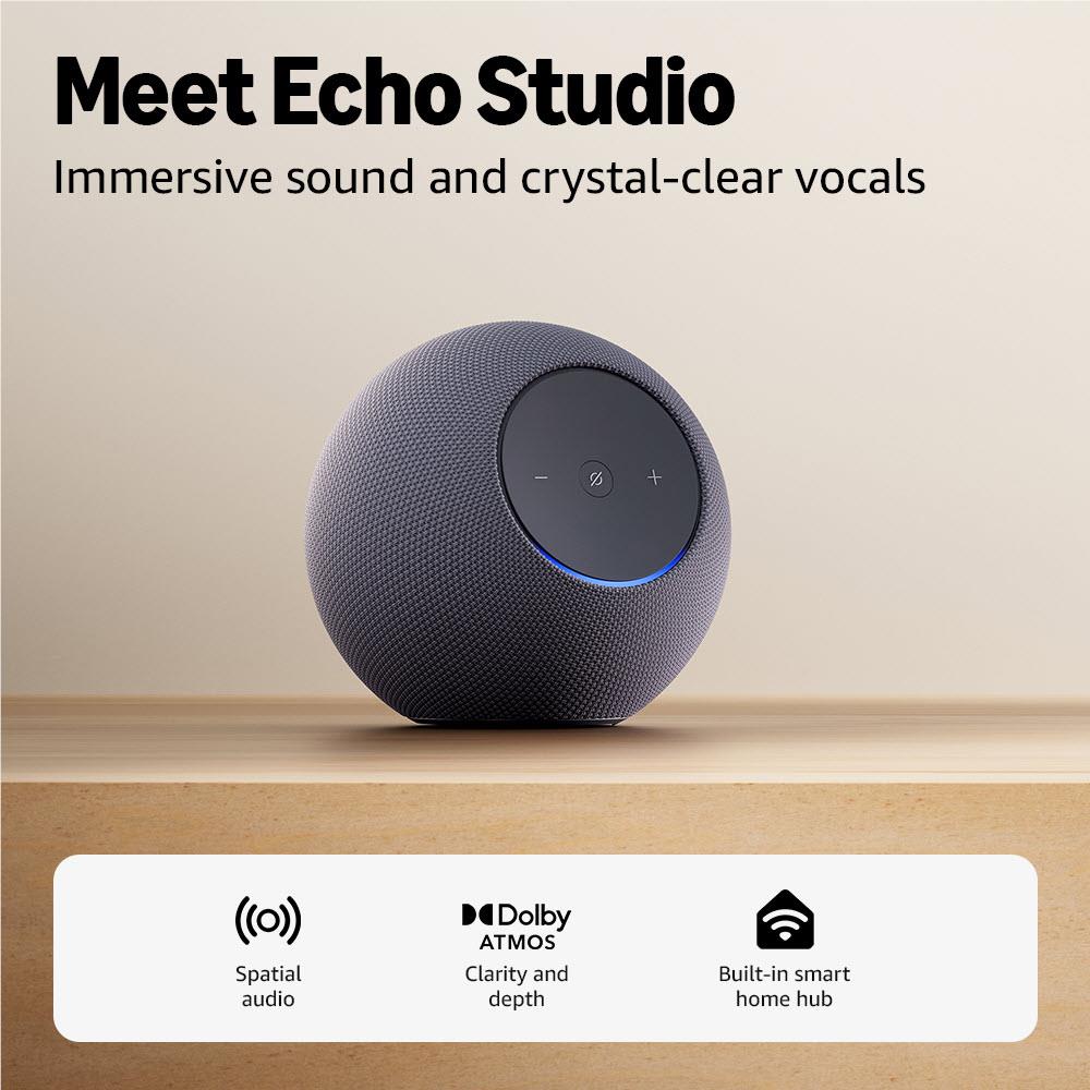 Amazon Echo Studio in Graphite - Shop Smart Speakers - JB Hi-Fi