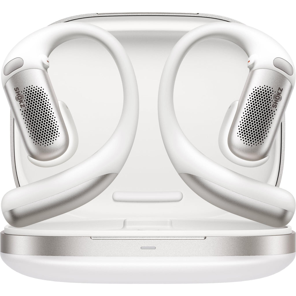 Shokz Openfit Pro Wireless Open-Ear Headphones in White - JB Hi-Fi