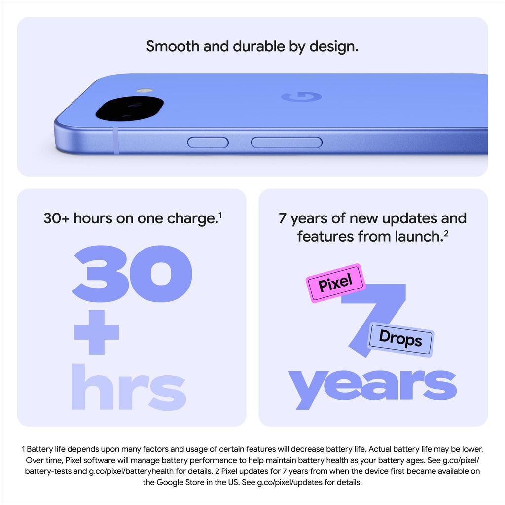 Google Pixel 10a 5G 128GB in Fog - Tensor Power - JB Hi-Fi
