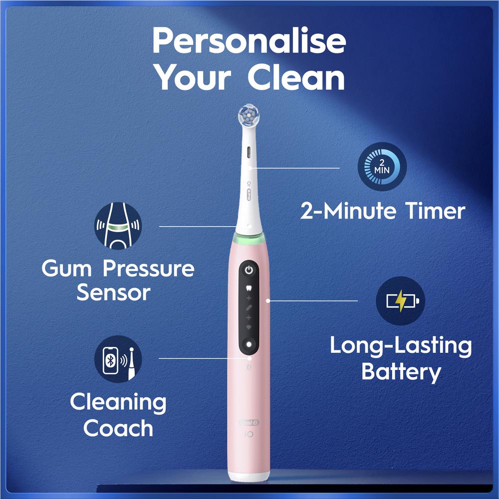 Oral-B iO 5 Personalised Clean Electric Toothbrush with Travel