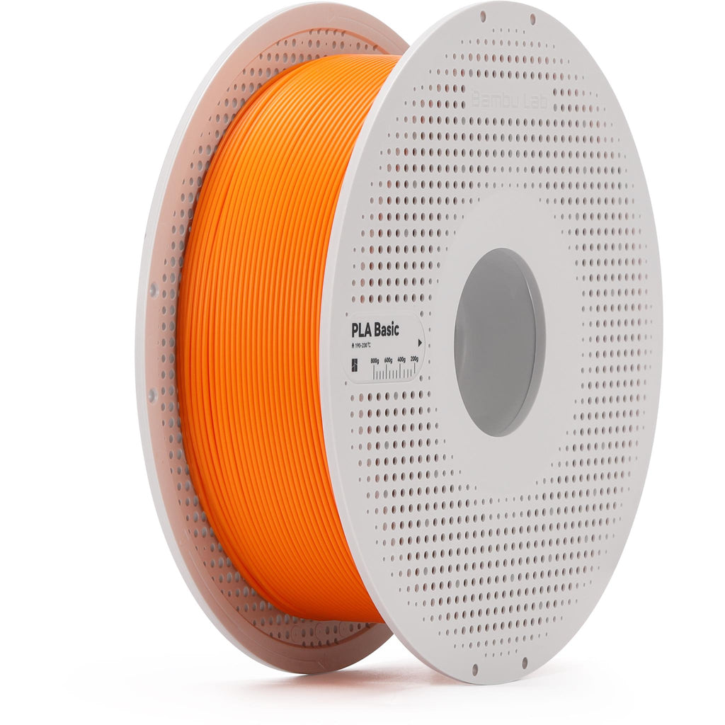 Bambu Lab PLA Basic 3D Printer Filament With Spool (Pumpkin Orange