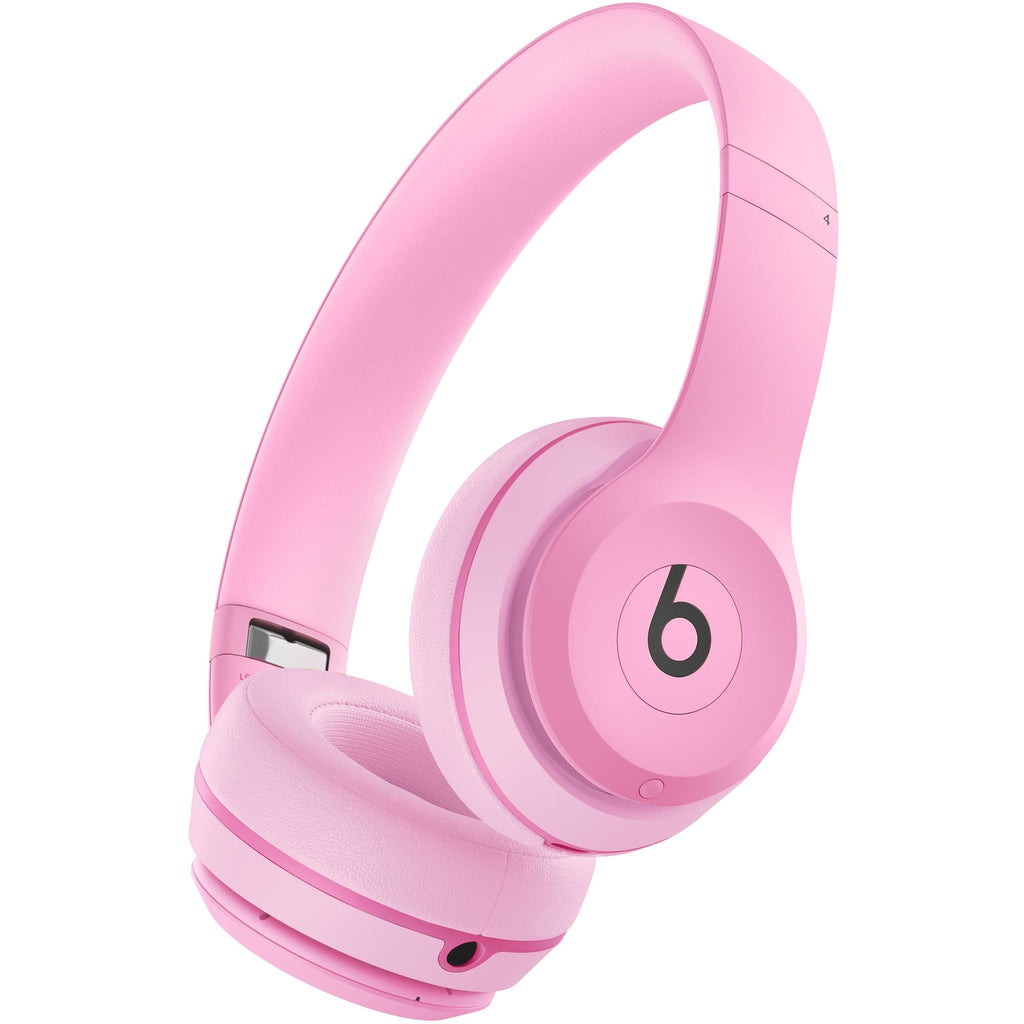 Beats Solo 4 Wireless On-Ear Headphones (Bright Pink) - JB Hi-Fi