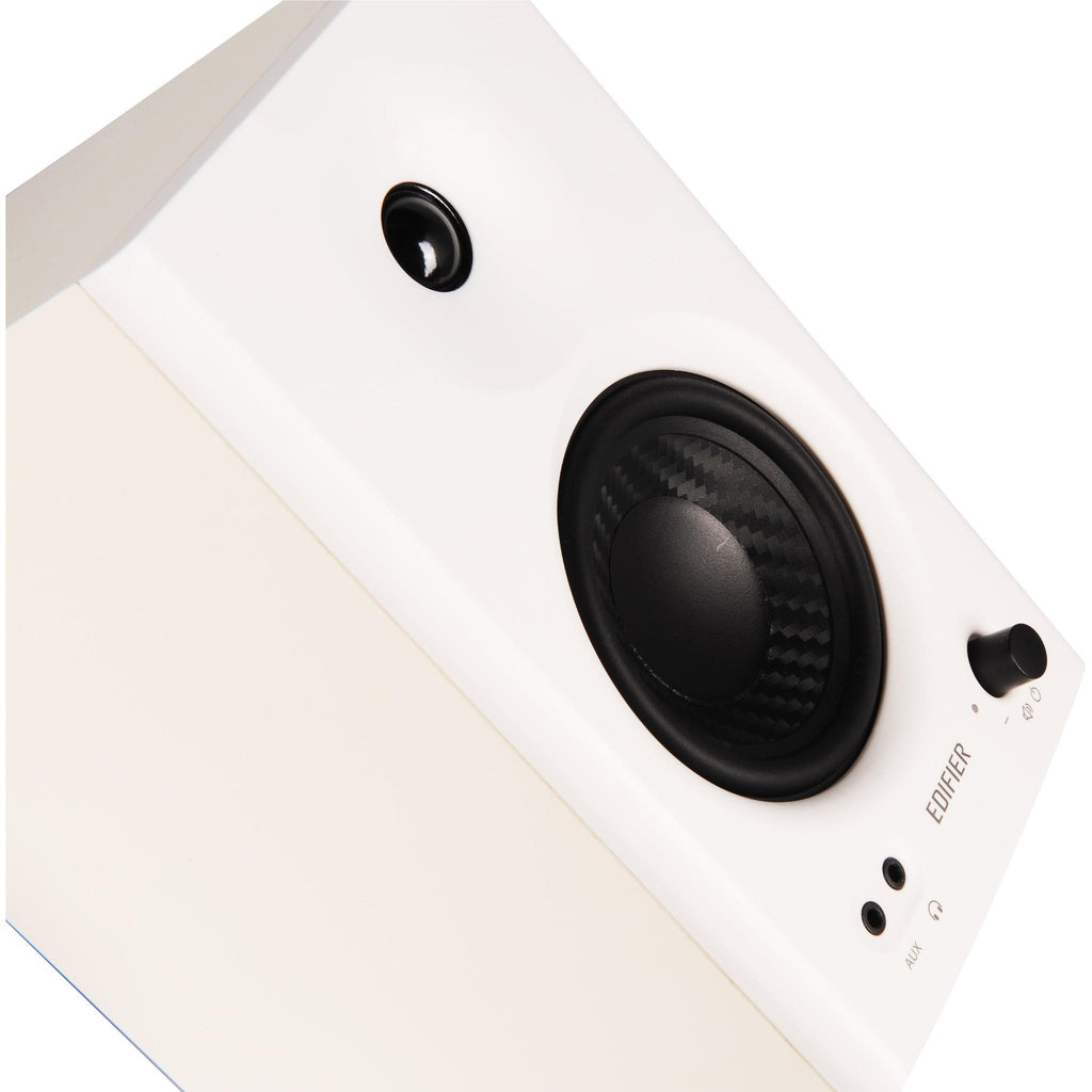 Edifier MR4 Powered Studio Monitor Speakers (White) - JB Hi-Fi