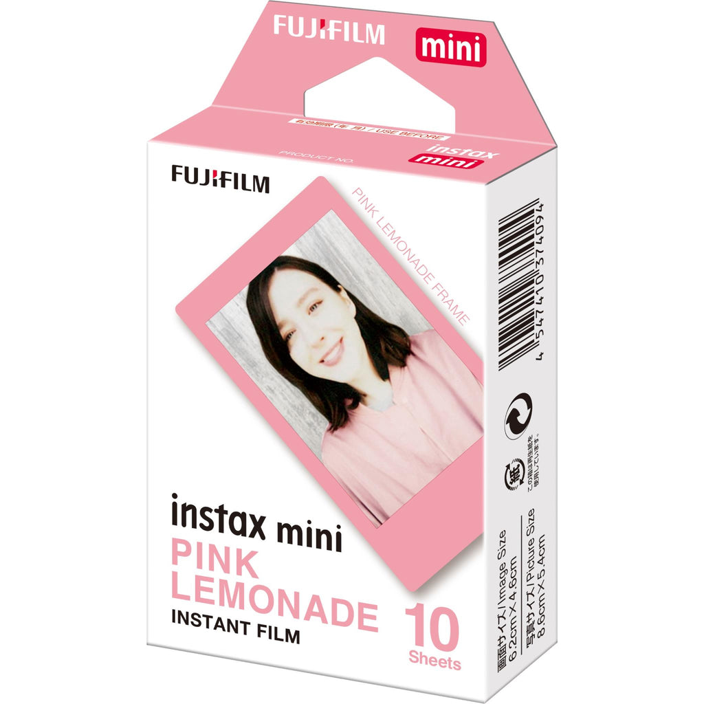 Fujifilm Instax Mini Film Pink Lemonade for Instax Mini Cameras (10 Pack) JB HiFi