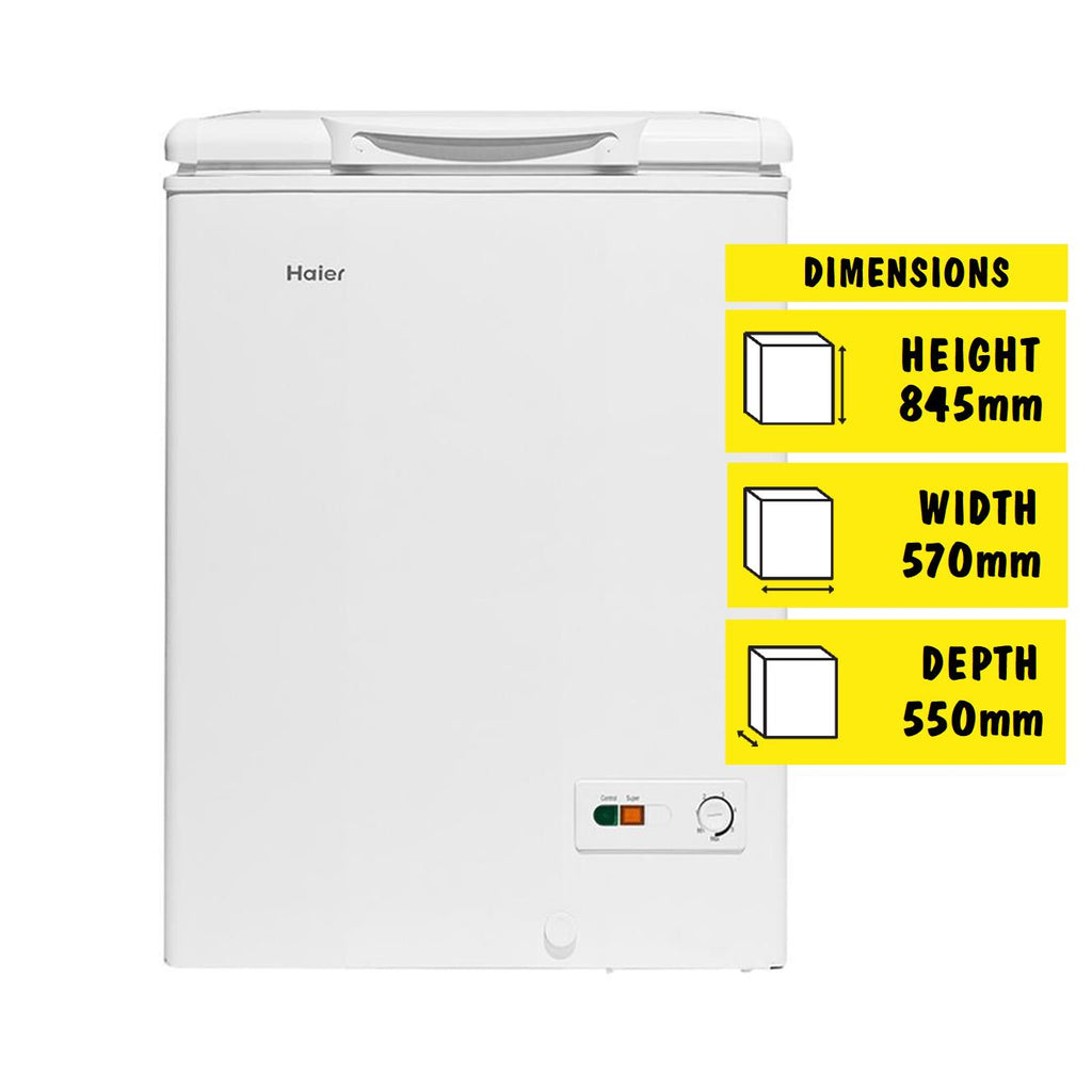 Haier HCF101 101L Chest Freezer (White) JB HiFi