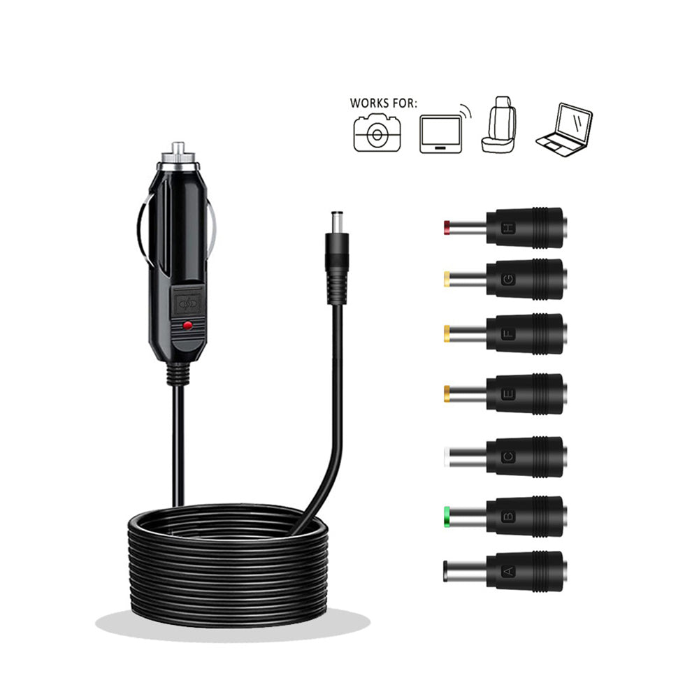 Sansai Car Charger 12V/24V 8A 1.5m (7 Plug Adapter Heads)