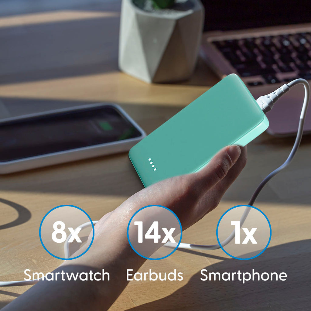 Laser Powerbank 5000mAh (Aqua) JB HiFi