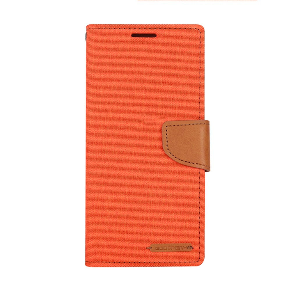 Goospery Canvas Diary Case for iPhone 14 Pro Orange JB Hi-Fi