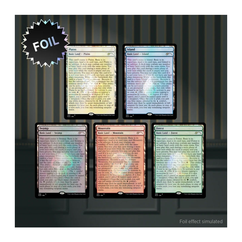 Wizards Of The Coast Magic Secret Lair The Full-Text Lands Foil