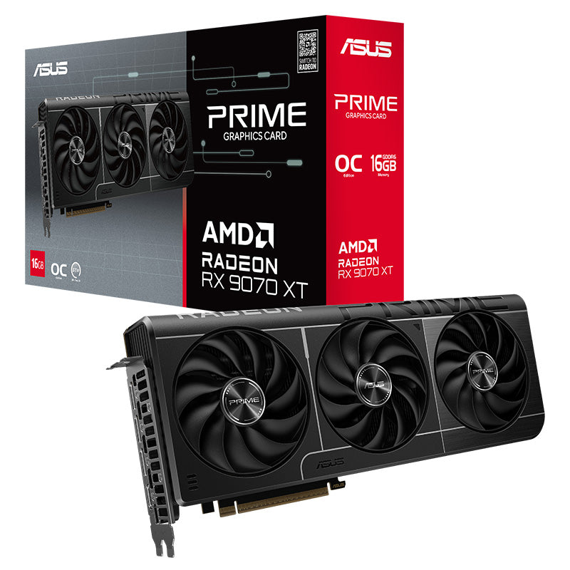 Asus Prime Radeon RX 9070 XT 16G OC Graphics Card (PRIME-RX9070XT