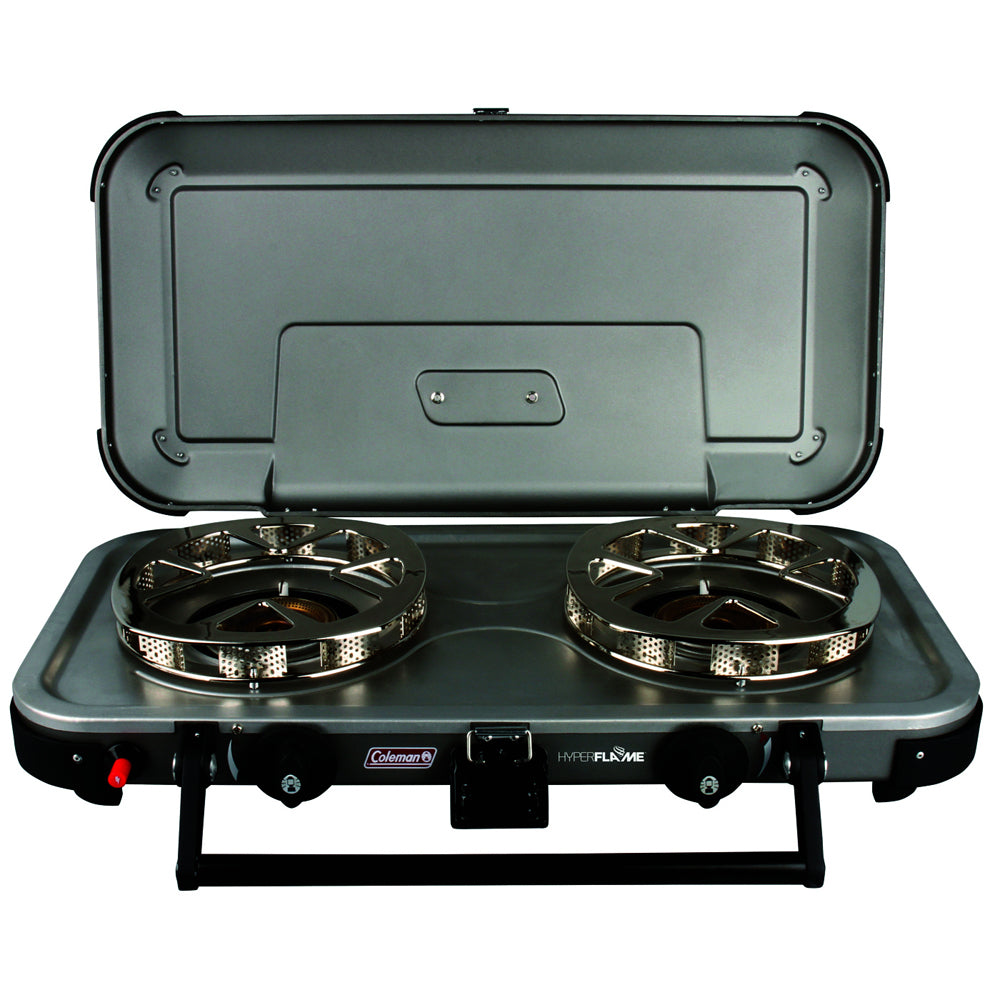 Coleman HyperFlame Fyreknight Portable Camping Stove (Grey/Black