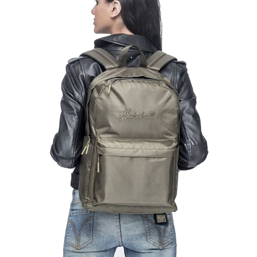 Marshall Seeker Collapsible Backpack Olive - Daypack Made From Recycled Bottles, Water-Resistant - View #3