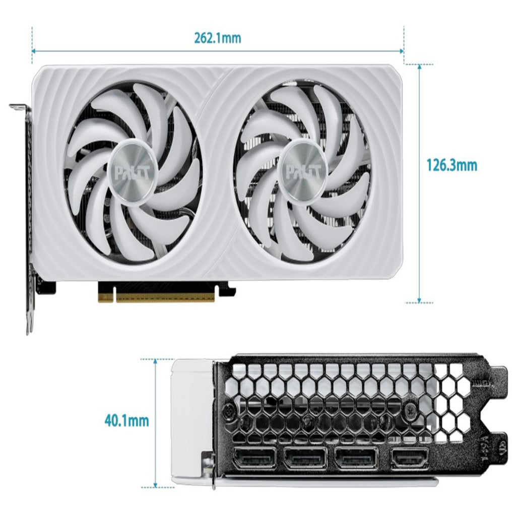 グラフィックボード・グラボ・ビデオカード Palit GeForce RTX 5060 Ti White OC 16GB Palit NE7506TU19T1-GB2061M (GeForce RTX 5060 Ti White OC 16GB