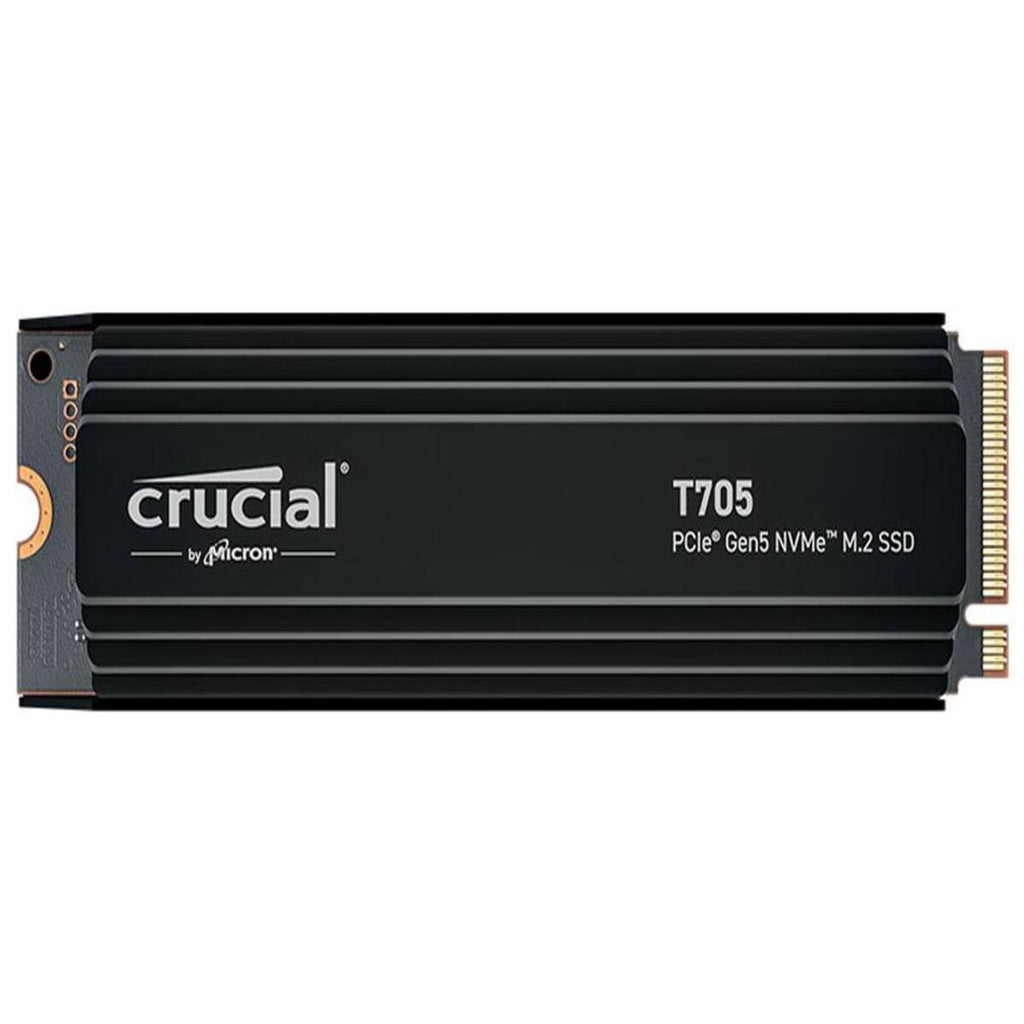 Crucial T705 1TB PCIe Gen5 NVMe M.2 SSD with Heatsink - JB Hi-Fi Crucial T705 1TB PCIe Gen5 NVMe M.2 SSD with Heatsink - JB Hi-Fi