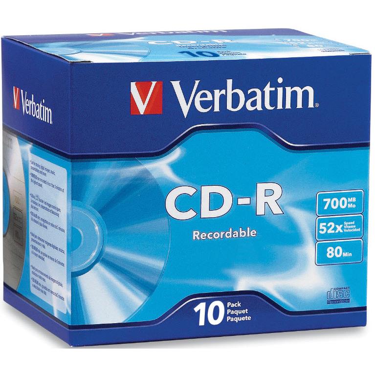 Verbatim 41846 Blank CD-R Media (10-Pack) - JB Hi-Fi