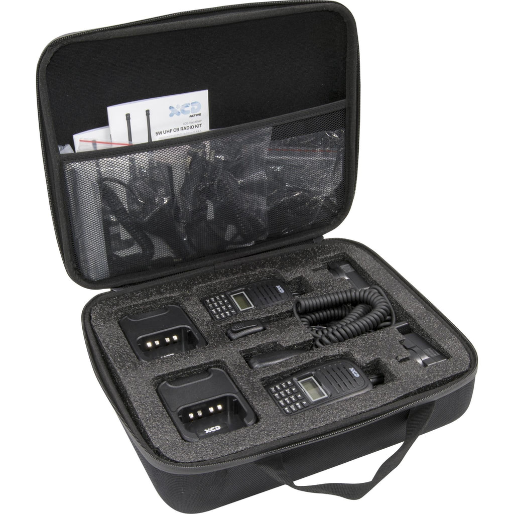 XCD 5W Handheld CB Radio Adventure Kit (Twin Pack) JB HiFi