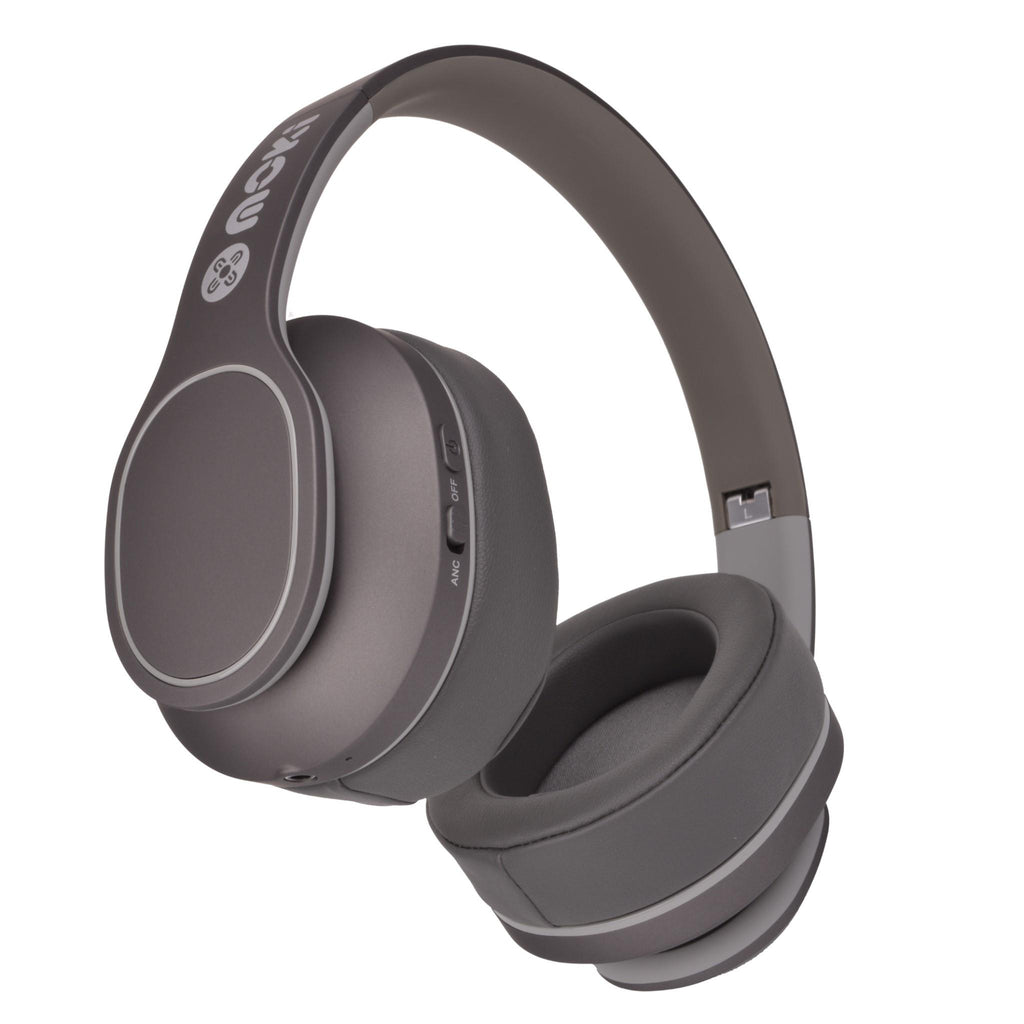 Moki Navigator Noise Cancelling Wireless OverEar Headphones (Grey