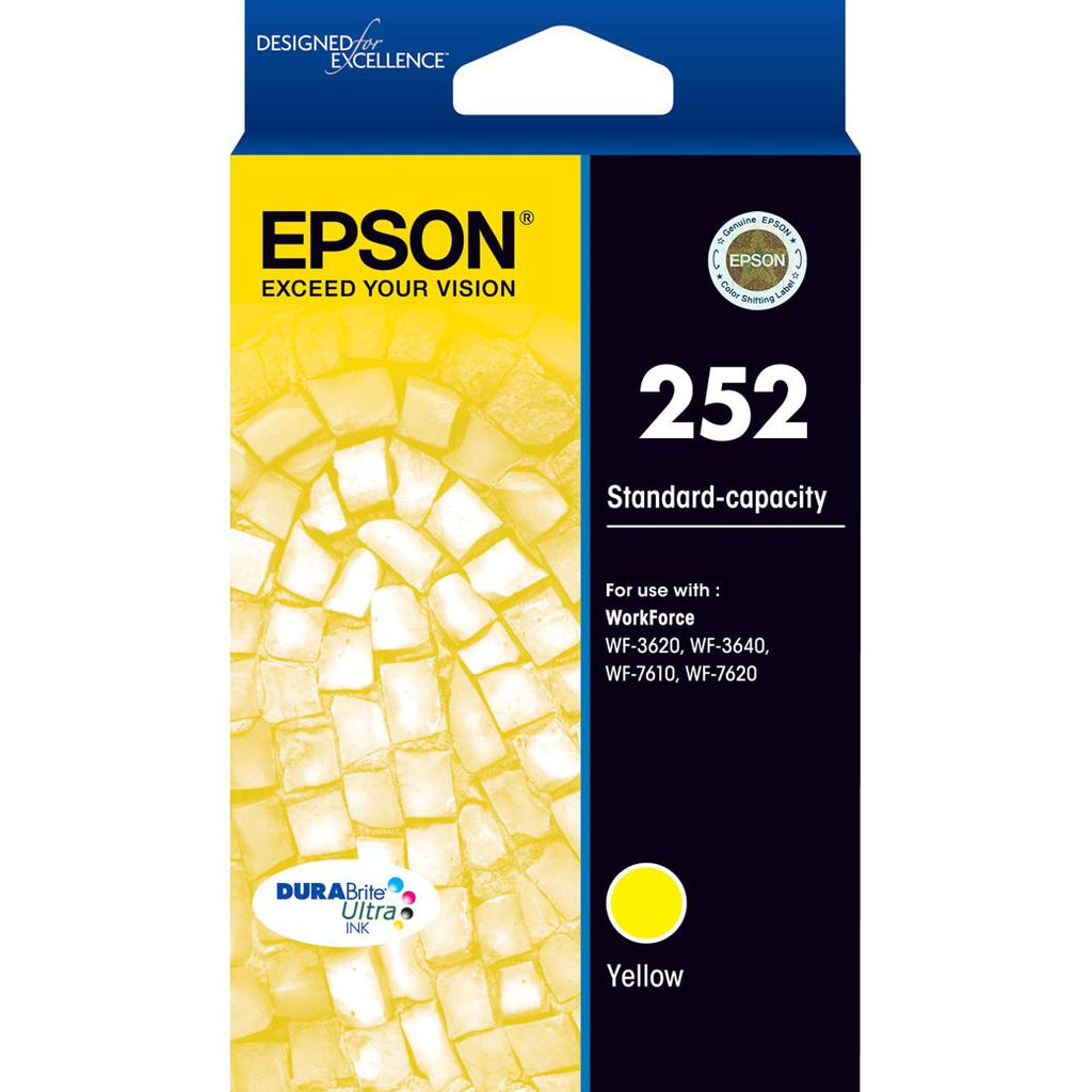 Epson 252 DURABrite Ultra Standard Capacity Ink Cartridge (Yellow) JB
