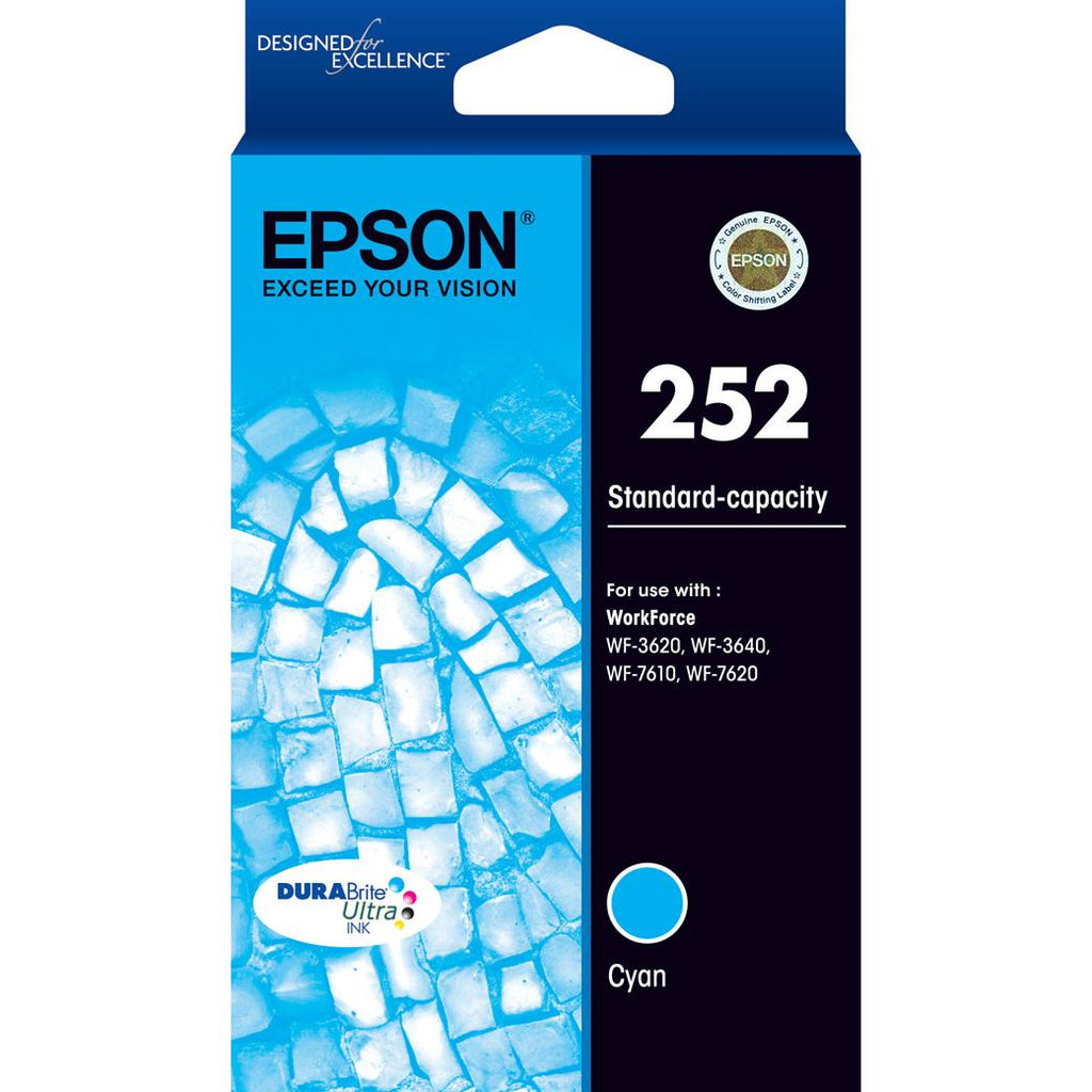Epson 252 DURABrite Ultra Standard Capacity Ink Cartridge (Cyan) JB HiFi