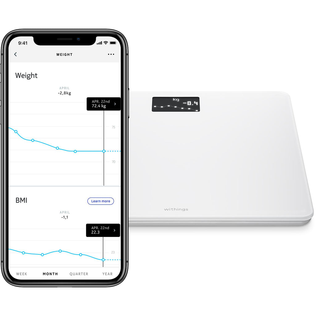 Withings Body BMI Wifi Smart Scale (White) JB HiFi