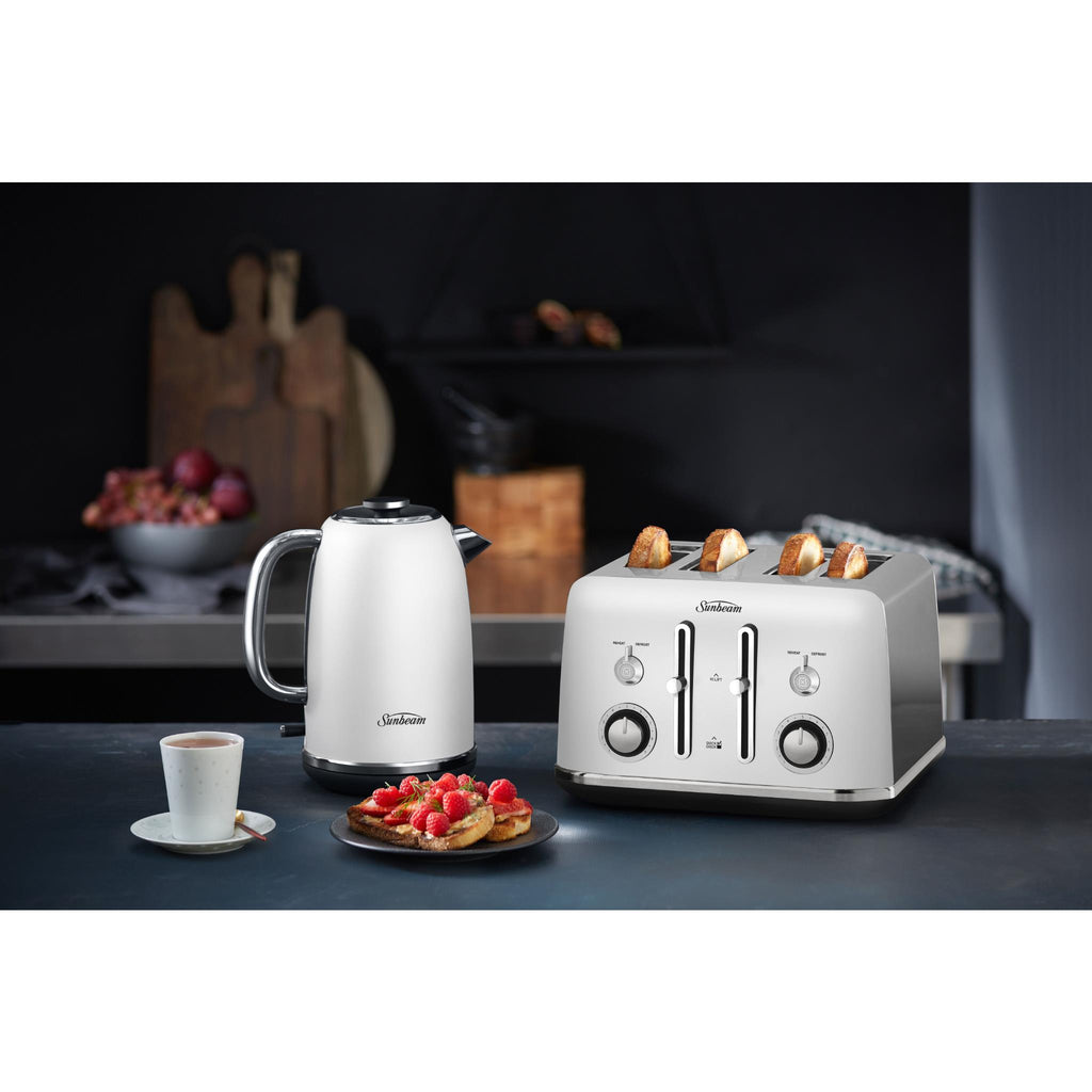 Sunbeam Alinea Collection 4 Slice Toaster (White) JB HiFi