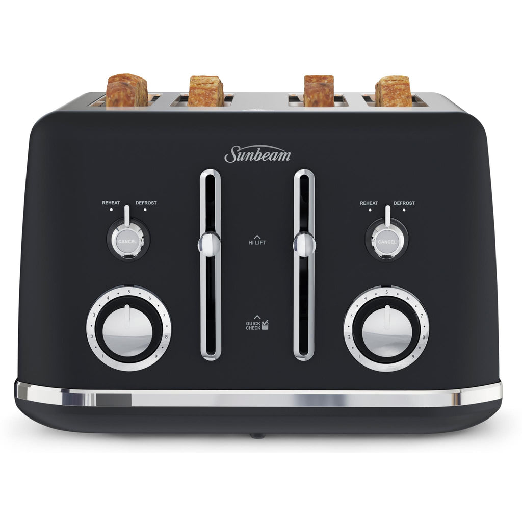 Sunbeam Alinea Collection 4 Slice Toaster (Black) JB HiFi
