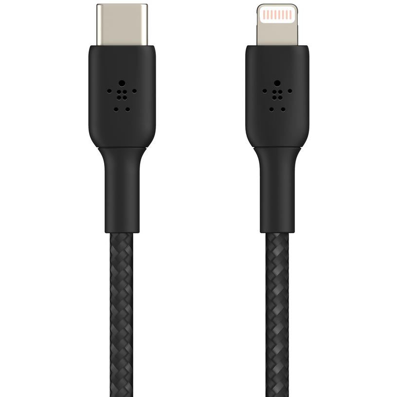 Belkin BoostUp Charge USBC to Lightning Braided Cable 2m (Black) JB