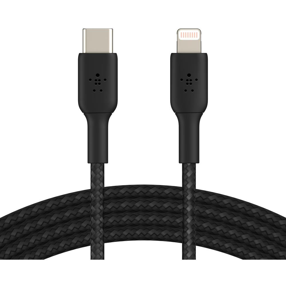 Belkin BoostUp Charge USB-C to Lightning Braided Cable 2m (Black) JB Hi-Fi