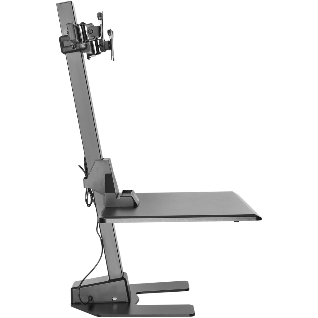 Ergovida Dual Monitor Electric Desktop Workstation (Black) JB HiFi