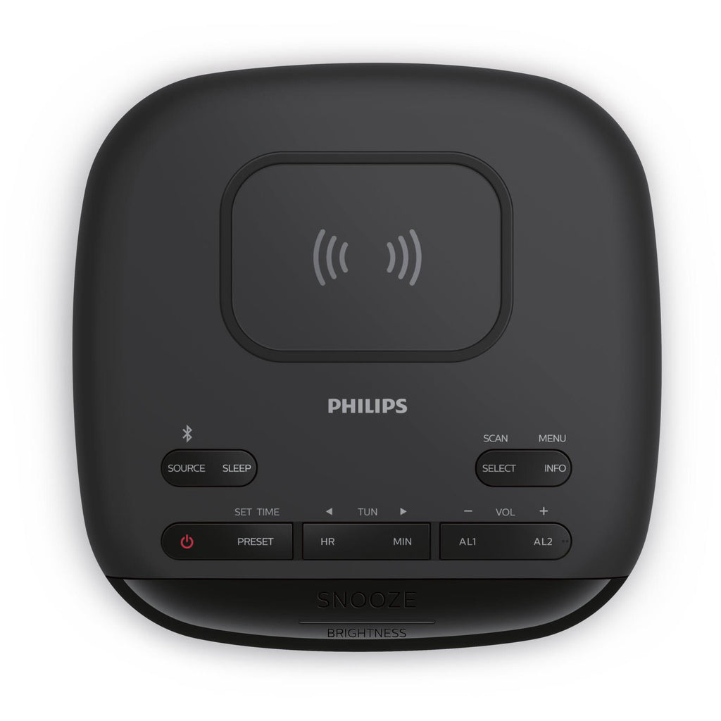 Philips DAB/FM Alarm Clock Radio with Qi Wireless Charging JB HiFi