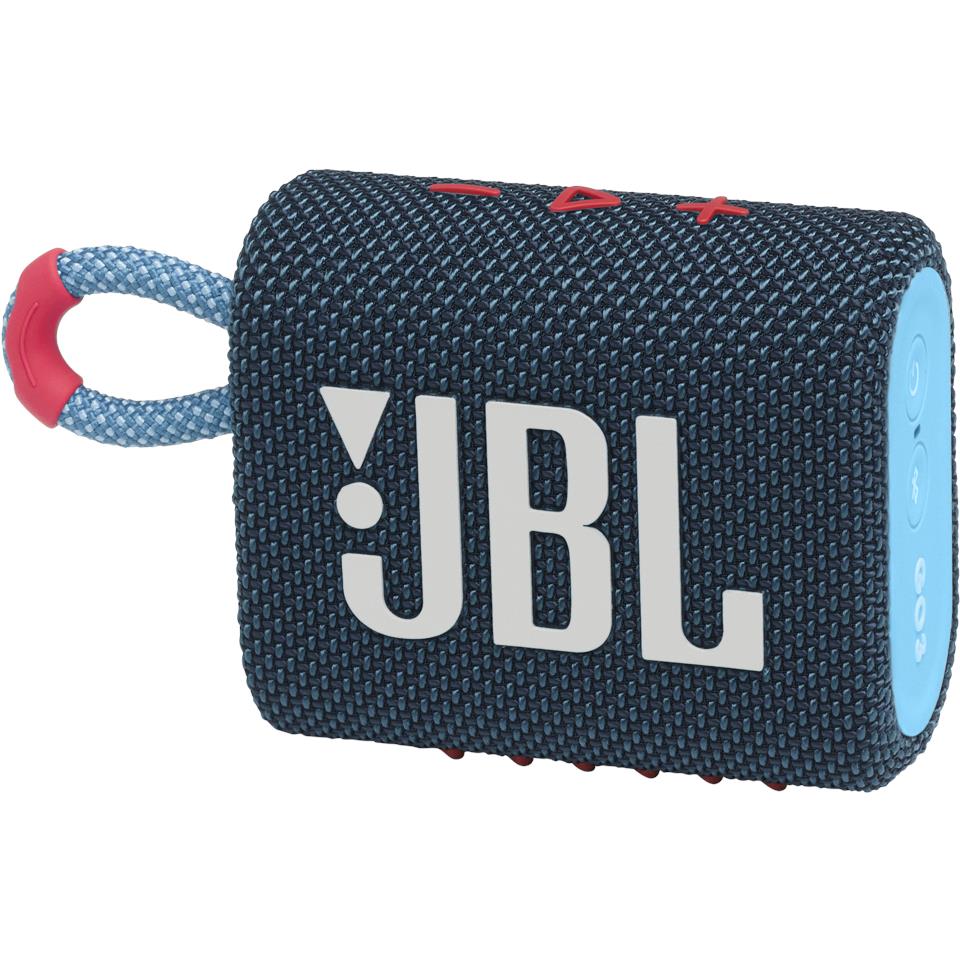 JBL Go Mini Portable Bluetooth Speaker (Blue/Pink) JB Hi-Fi