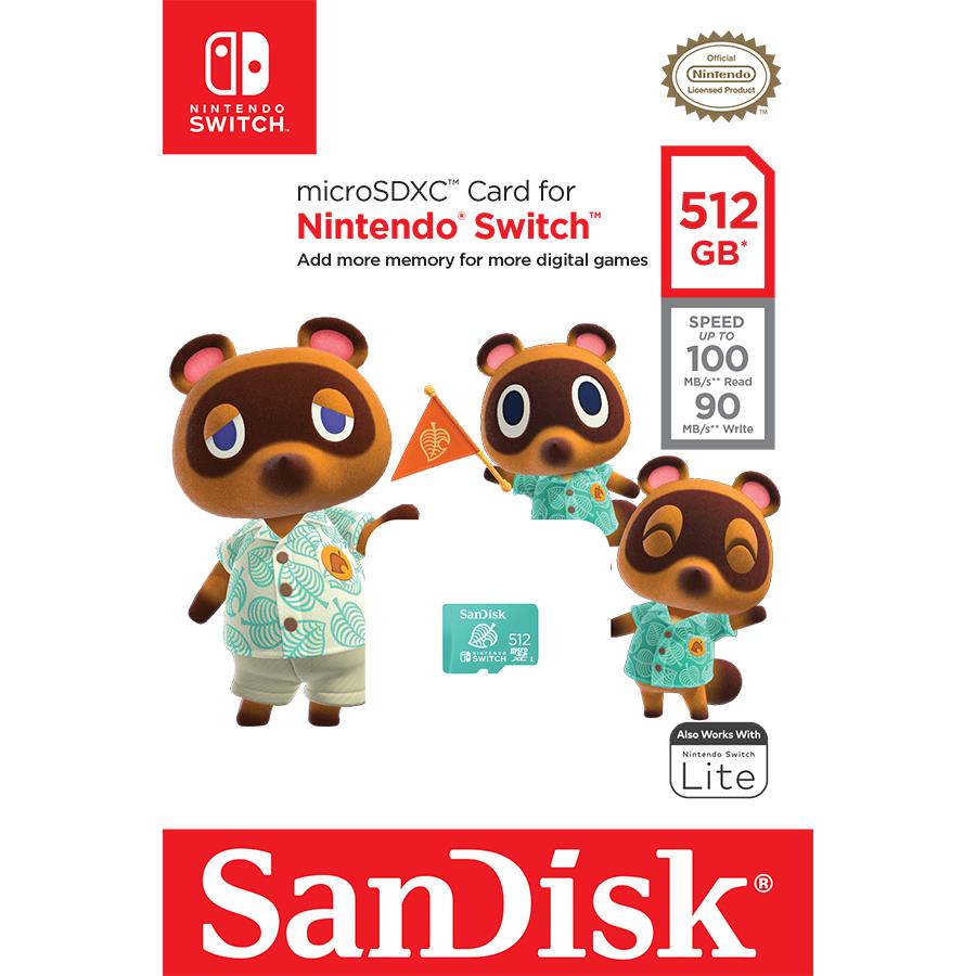 SanDisk Nintendo Switch MicroSD 512GB Memory Card JB Hi Fi