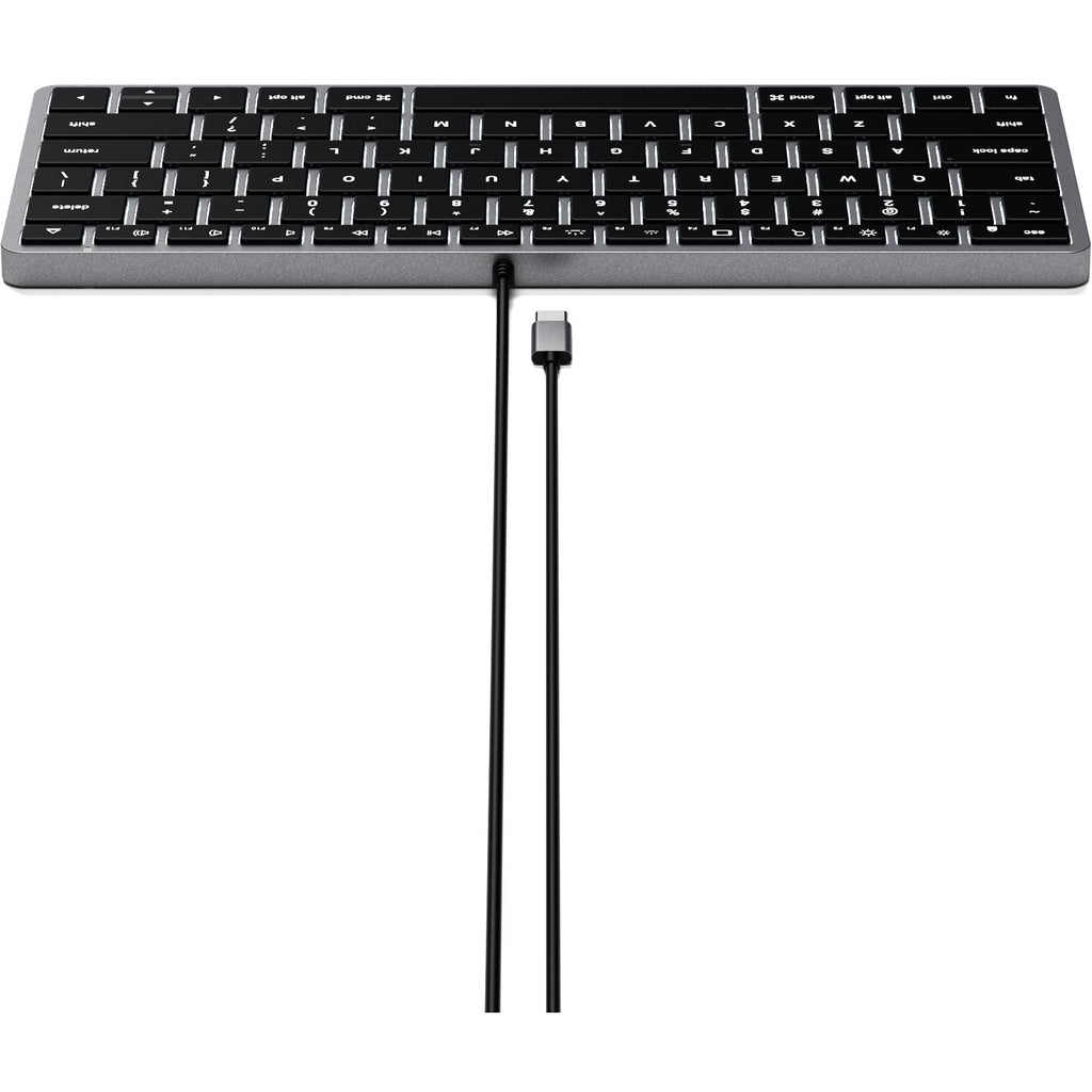 Satechi Slim W1 USB-C Wired Keyboard for Mac (Space Grey) - JB Hi-Fi