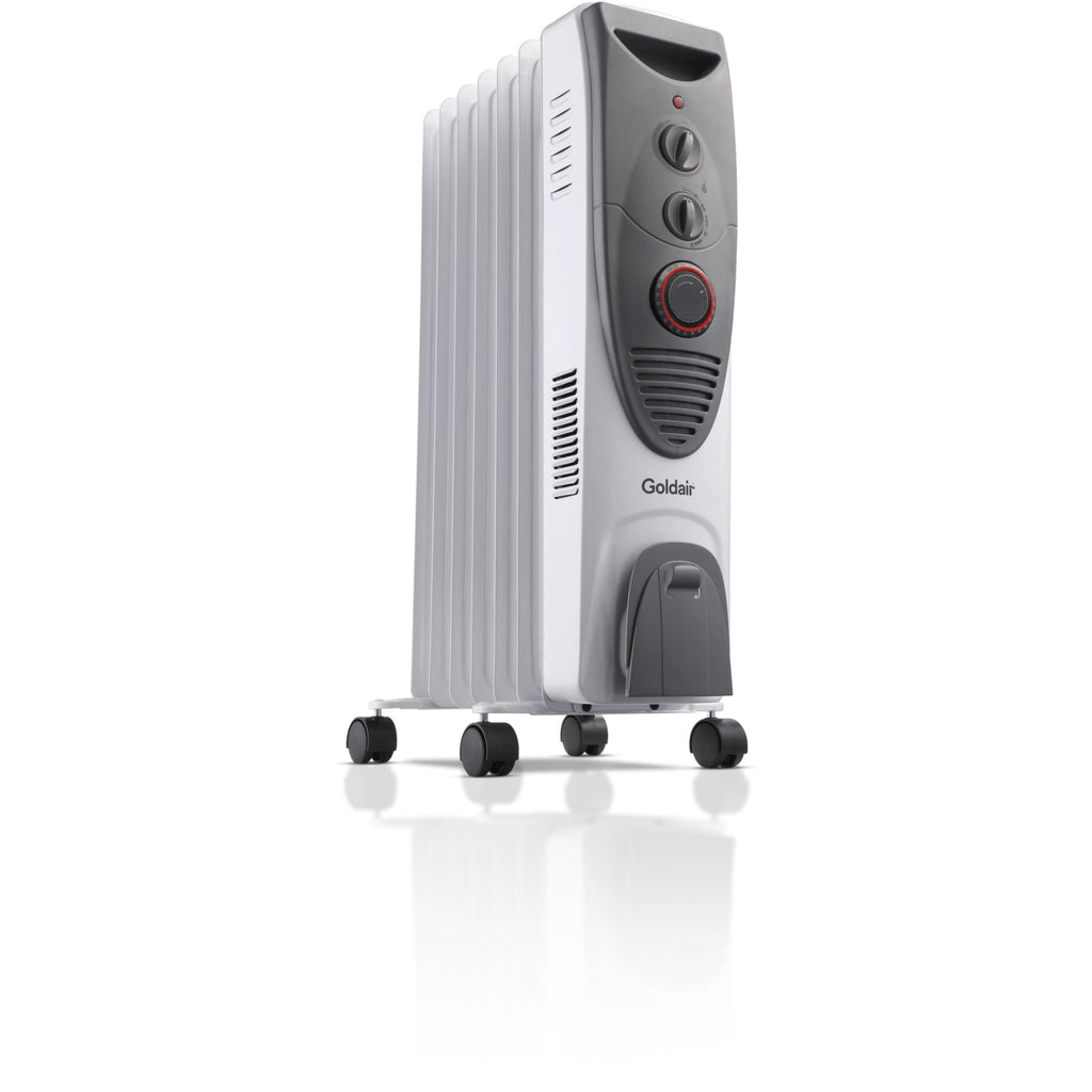 Goldair 1900W 7 Fin Oil Column Heater w/ Turbo u0026 Timer - JB Hi-Fi