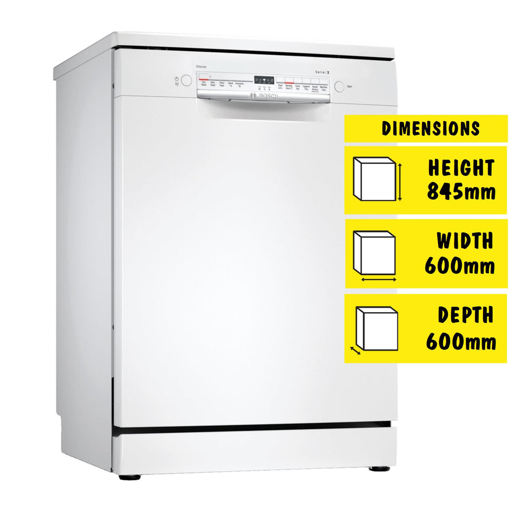 Bosch SMS2ITW01A Series 2 13Place Setting Frestanding Dishwasher JB