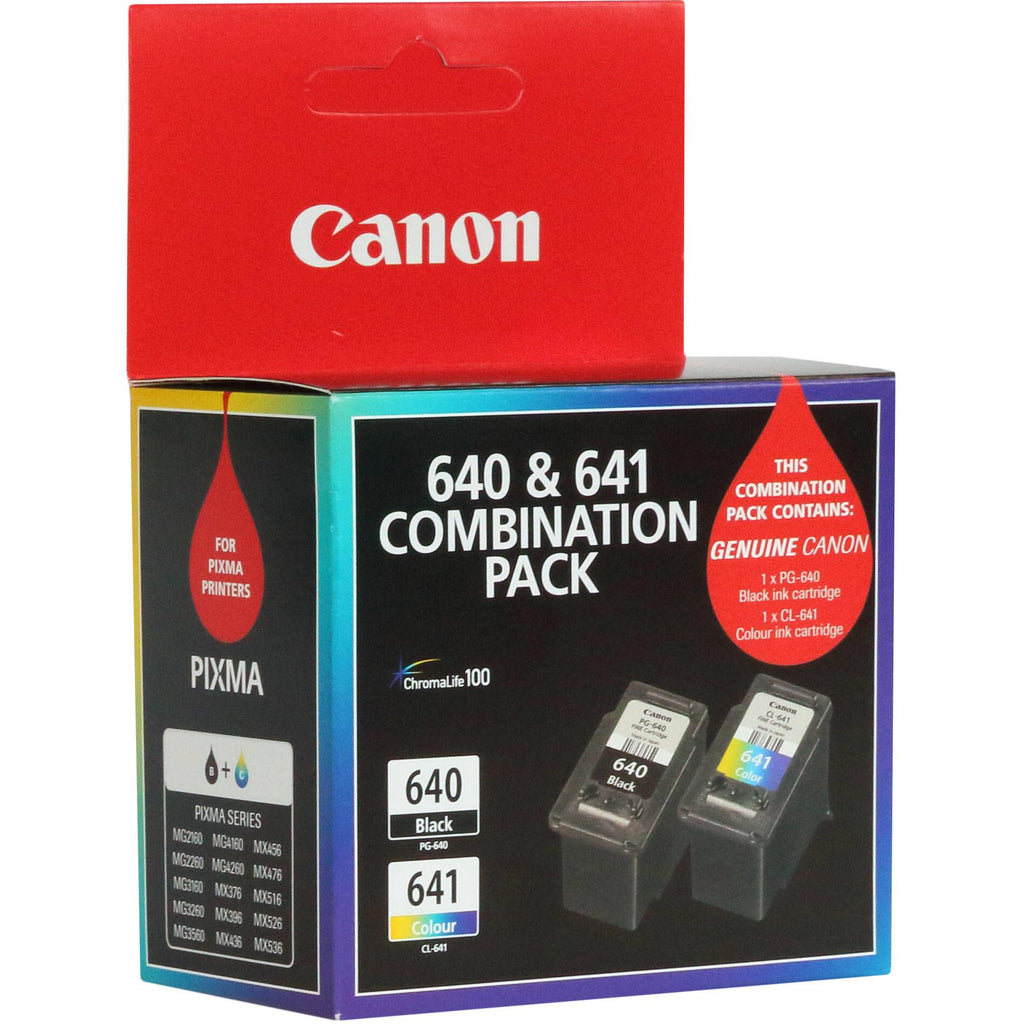 Canon Pixma 640 & 641 Standard Capacity Ink Cartridges JB HiFi