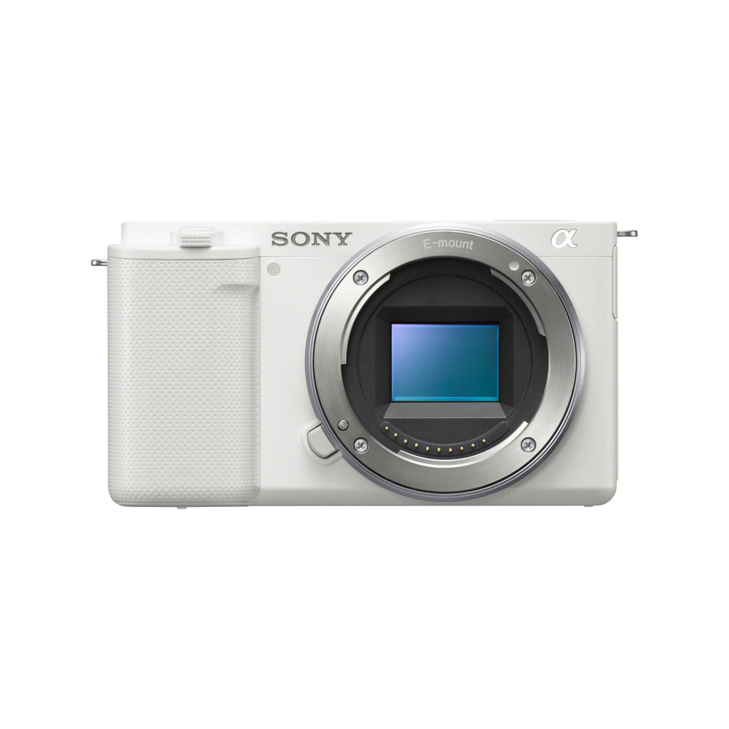 Sony ZV-E10 Mirrorless Vlog Camera (White) [Body Only] - JB Hi-Fi