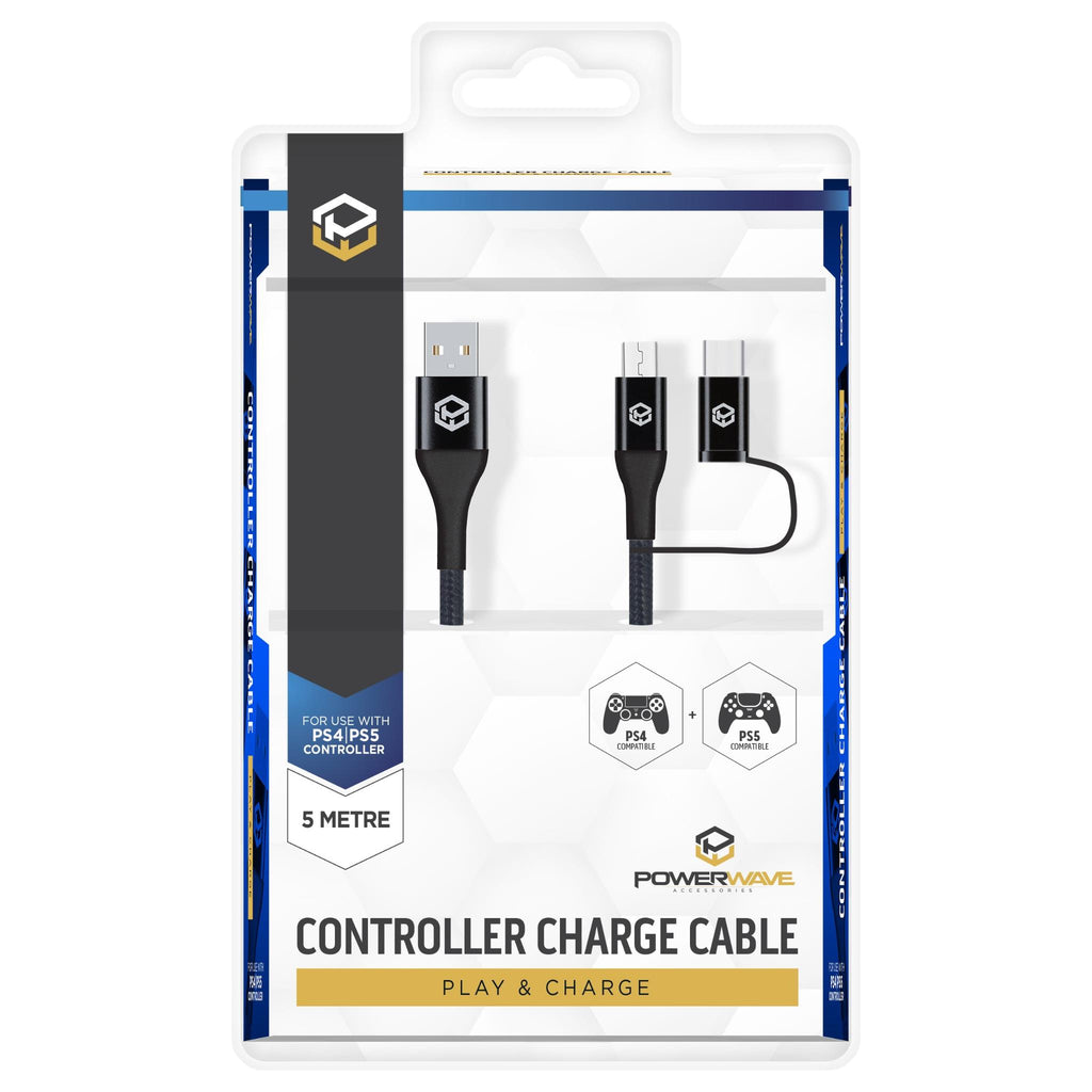 Powerwave 5m Controller Charge Cable for PlayStation JB HiFi
