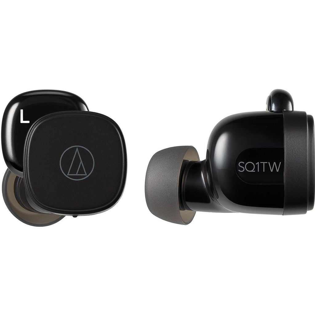 AudioTechnica ATHSQ1TW Truly Wireless InEar Headphones (Black) JB