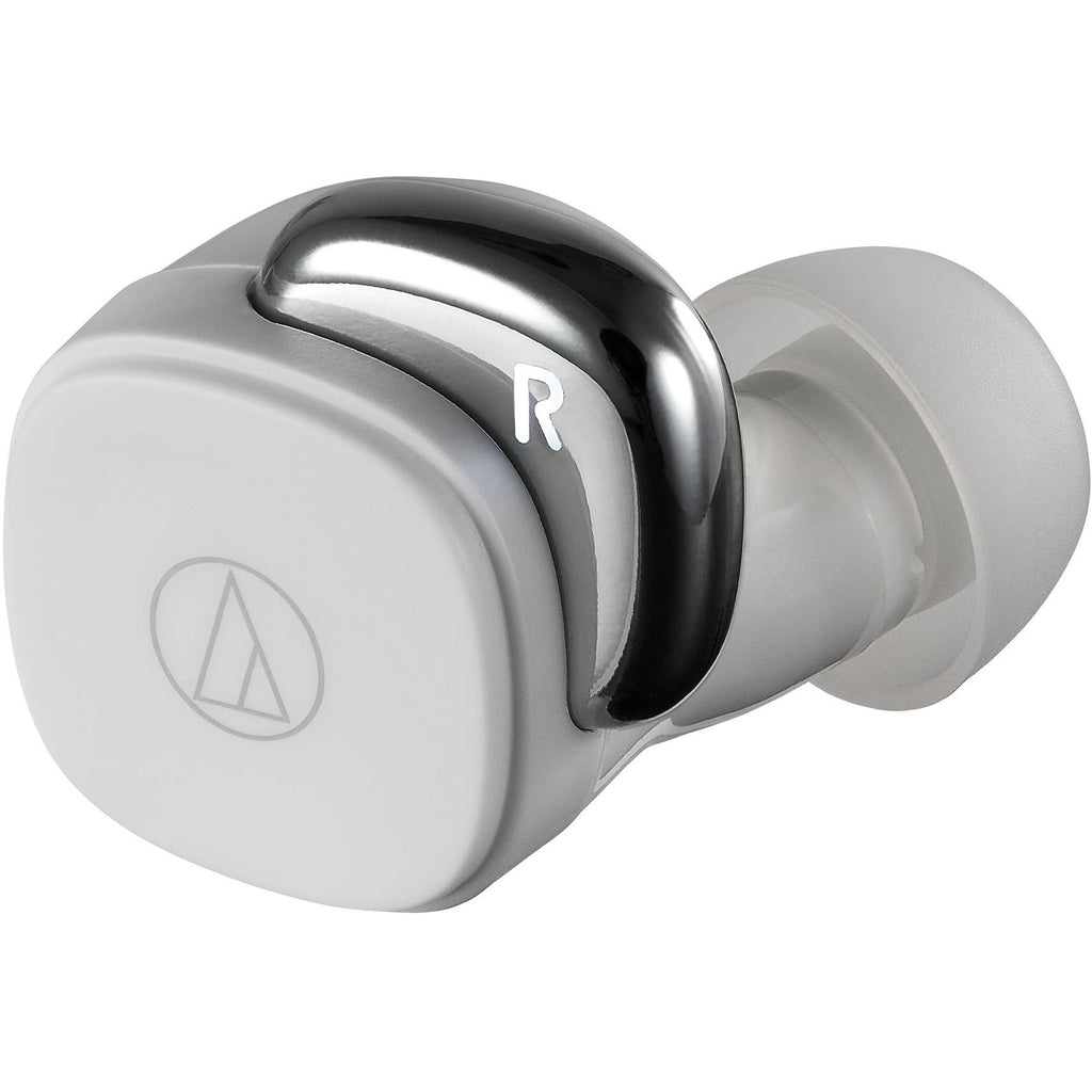 AudioTechnica ATHSQ1TW Truly Wireless InEar Headphones (White) JB