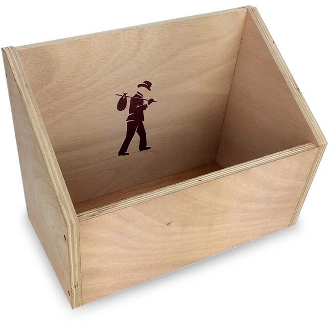 Flea Market Slanted Plywood Vinyl Record Storage Box JB HiFi