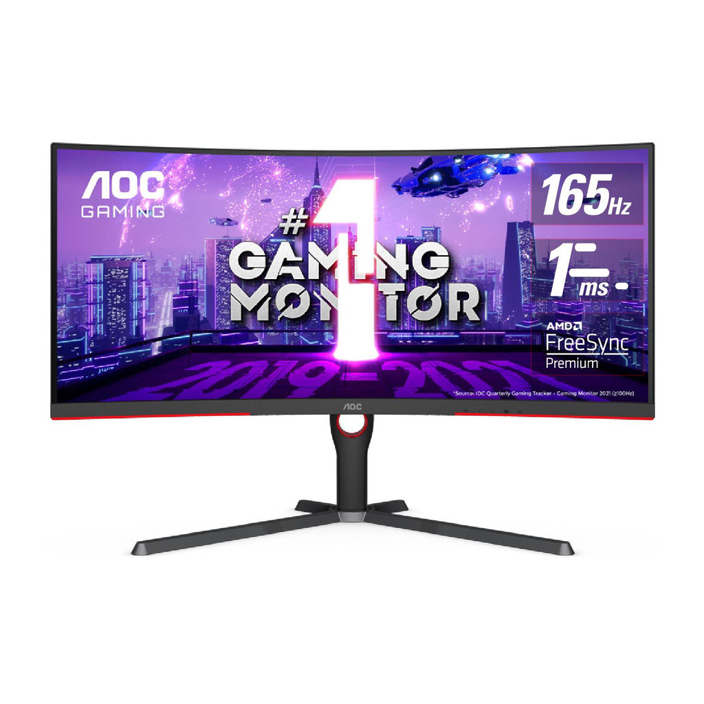 AOC CU34G3S 34" WQHD 165Hz Curved Gaming Monitor JB HiFi