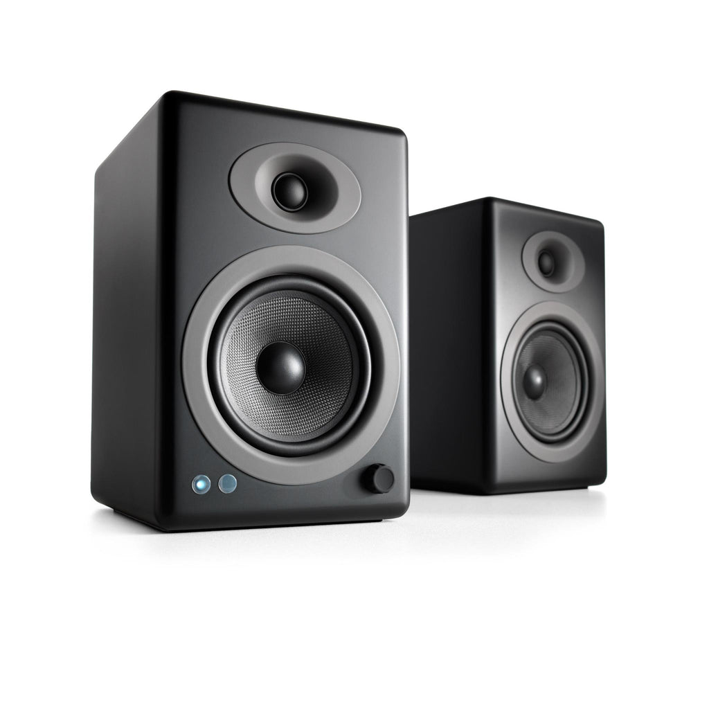 Audioengine A5+ Wireless Powered Bookshelf Speakers (Satin Black) JB HiFi