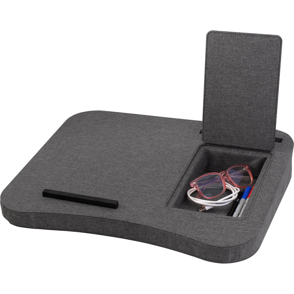 Out of Office Fabric Laptop Lap Desk (Grey) JB HiFi