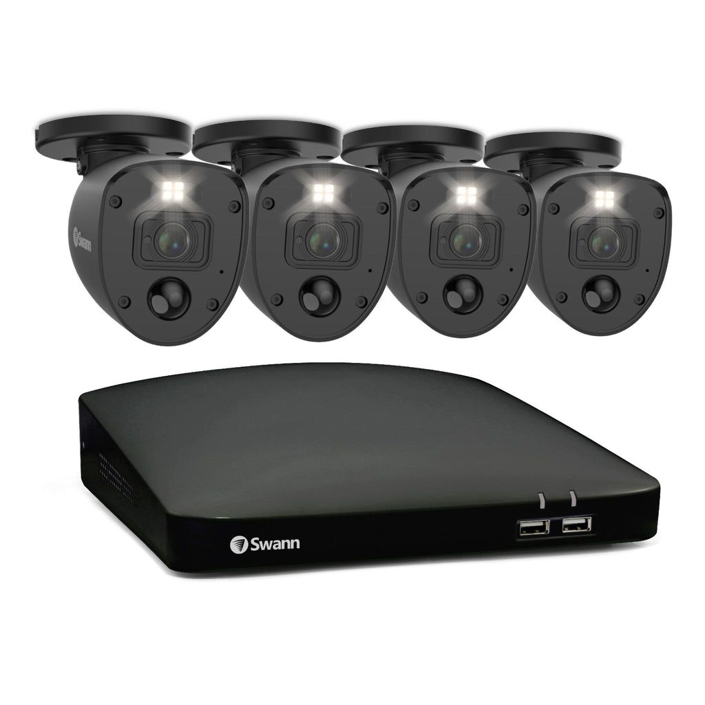 Swann Enforcer 1080p Full HD DVR Security System (4 Ch/4 Cameras) [64GB] JB HiFi