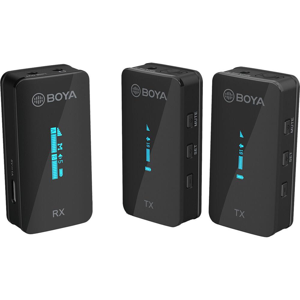 Boya BYXM6S2 Ultra Compact 2.5Ghz Dual Channel Wireless Microphone