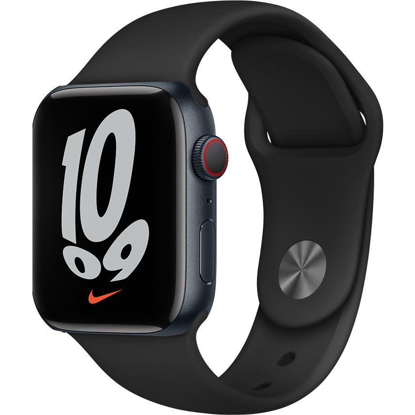 Apple Watch Nike Series 7 45mm Midnight Aluminium Case GPS +