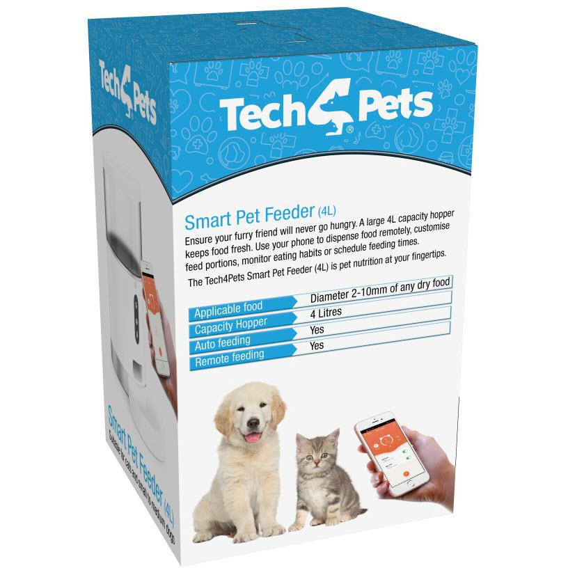 Tech 4 Pets Smart 4L Pet Feeder JB HiFi